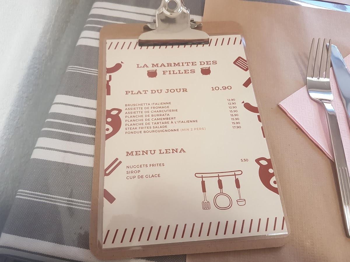 Menu La Marmite Des Filles-2